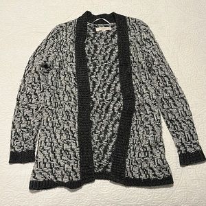 Gray/black Loft cardigan
